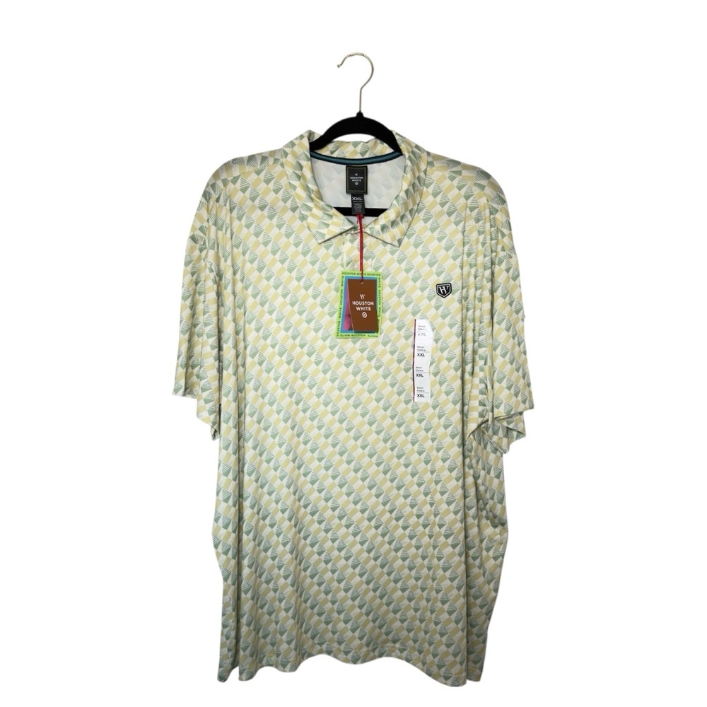 Wilson Men's Green Geometric Print Polo
